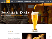 Tablet Screenshot of himalayanbreweries.com